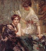 Colin Campbell Cooper Two Women Spain oil painting artist